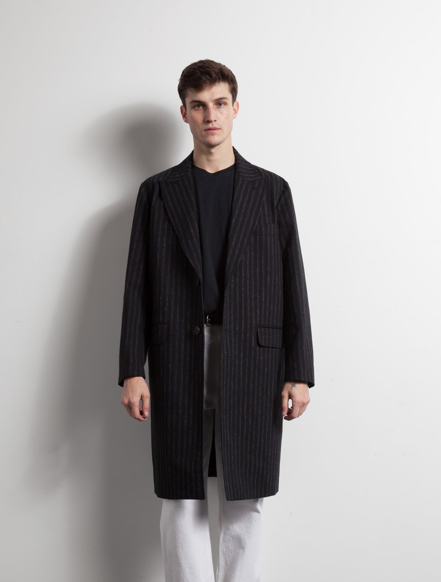 Kapatid - Chalk Stripe Top Coat - Made in the USA - Model
