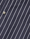 Kapatid - Gray and Navy Striped Dress Shirt - Made in the USA - Button