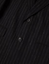 Kapatid - Chalk Stripe Top Coat - Made in the USA - Button