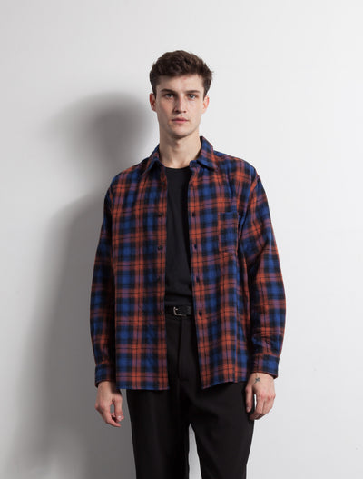 Kapatid - Wide Plaid Shirt - Made in the USA - Model